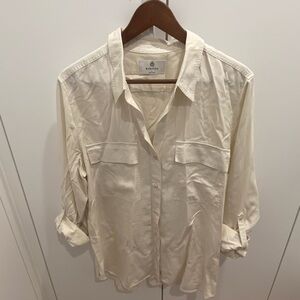 Babaton Cream Utility Button-Up Shirt